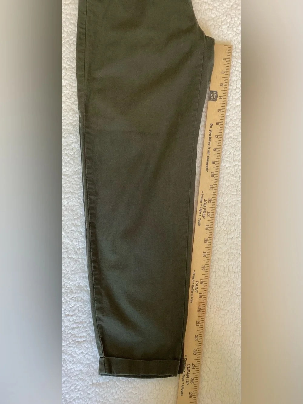 J.Crew Linen Blend Olive Pull On Pants Coastal Quiet Luxury Size 2